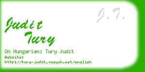 judit tury business card